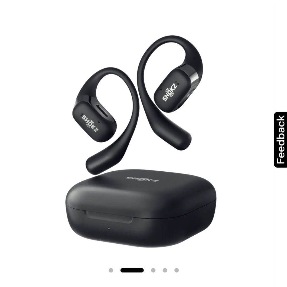 Shokz Open Fit Bluetooth Earbuds with Case